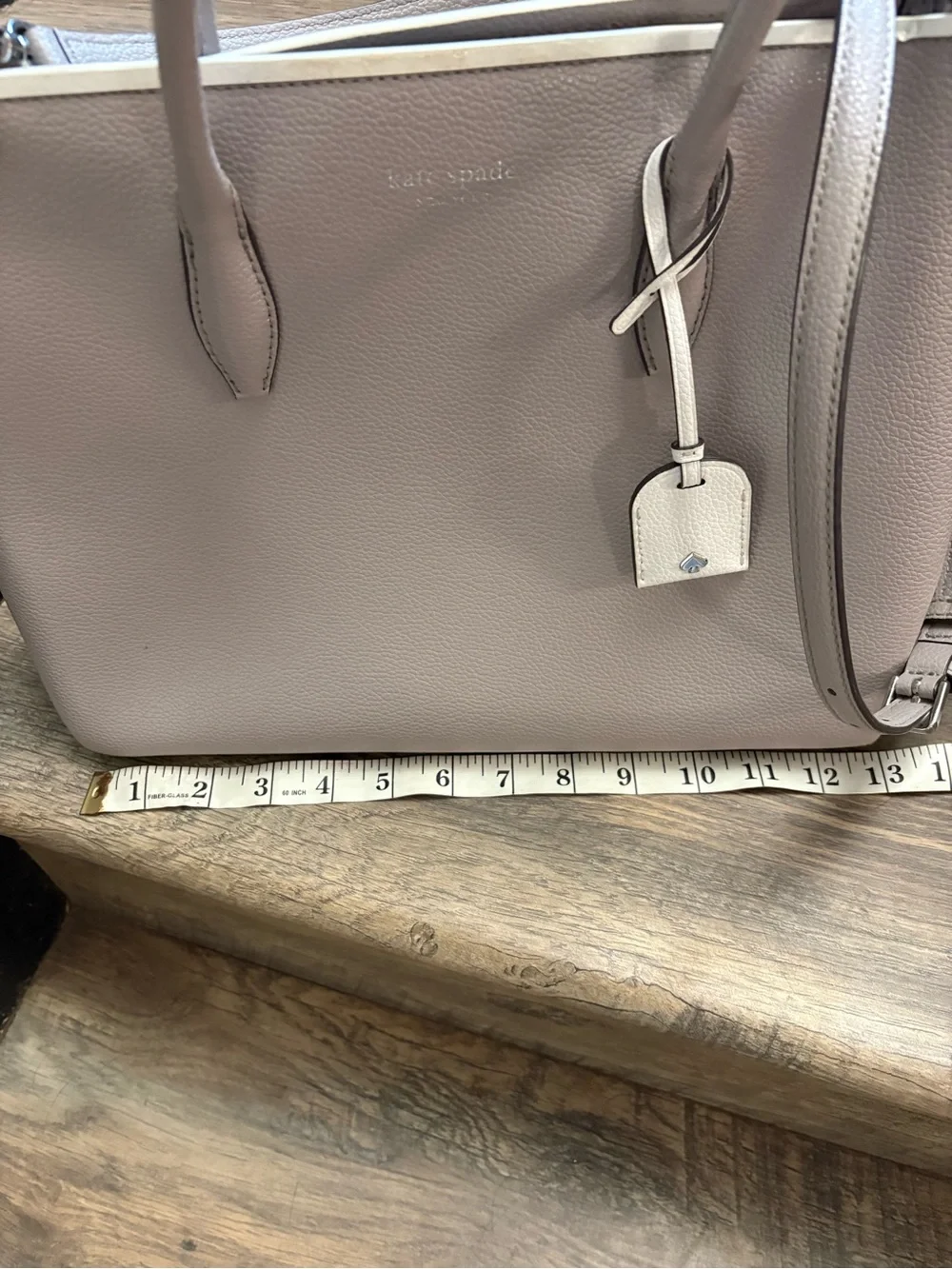 Kate Spade Gray Pebbled Leather Satchel